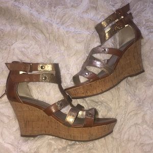 Guess Snakeskin Wedges